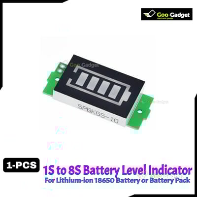 1S-8S 3.7V to 33.6V Lithium Battery Capacity Level Indicator Module