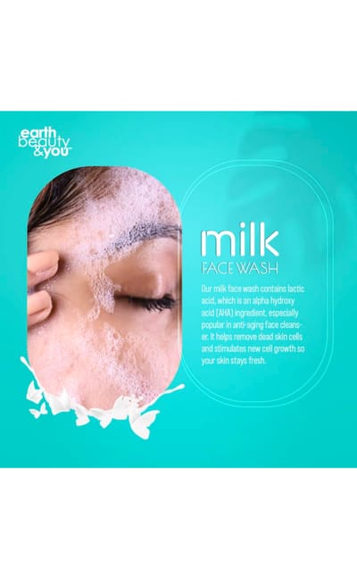 Milk Brightening Face Wash-100ml - Image 3