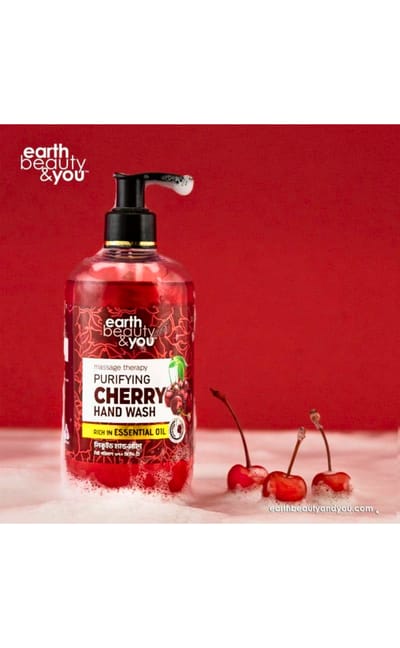 Earth Beauty & You Purifying Cherry Hand Wash - Image 2