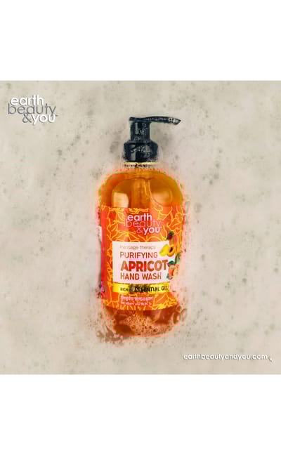 Earth Beauty & You Hand Wash Purifying Apricot Hand Wash -370ml - Image 2