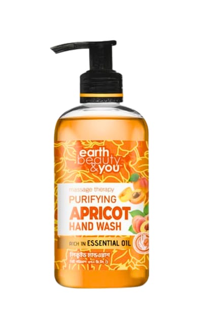 Earth Beauty & You Hand Wash Purifying Apricot Hand Wash -370ml - Image 1
