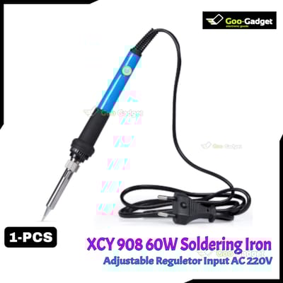 XCY 908 60W Adjustable Temperature Soldering Iron | Precision 200-450°C Handheld Electronics Repair Tool