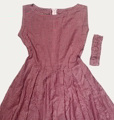 Gingham Dreams Dress+Headband - Image 5