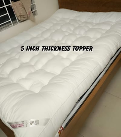 4/7-5 THICKNESS PREMIUM QUALITY BED TOPPER...