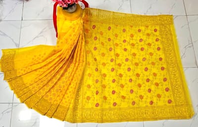 হাফ সিল্ক শাড়ি - Image 2