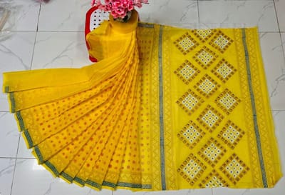 হাফ সিল্ক শাড়ি - Image 3