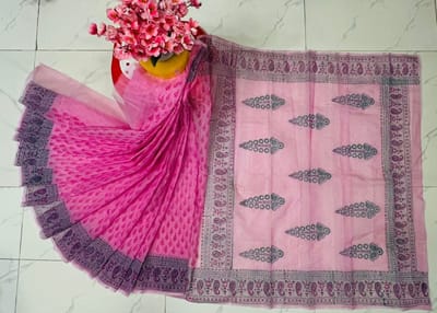 হাফ সিল্ক শাড়ি - Image 6