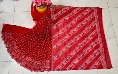 হাফ সিল্ক শাড়ি - Image 7