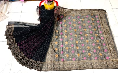 হাফ সিল্ক শাড়ি - Image 12