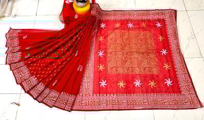 হাফ সিল্ক শাড়ি - Image 15