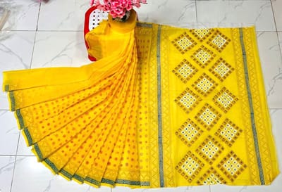 হাফ সিল্ক শাড়ি - Image 16