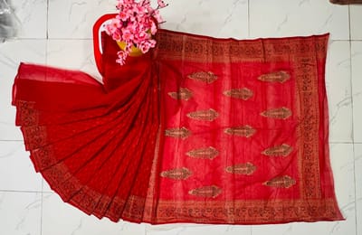 হাফ সিল্ক শাড়ি - Image 17