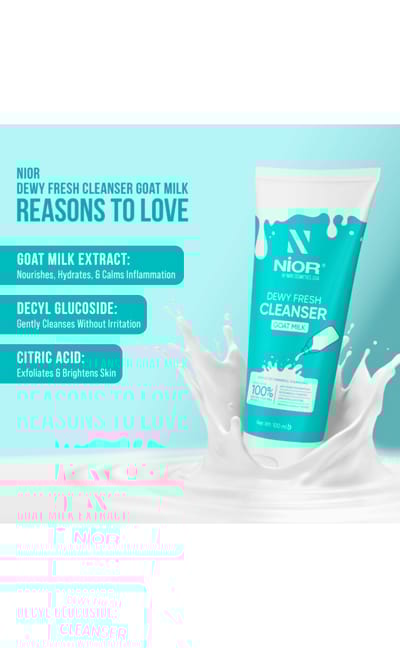 Nior Dewy Fresh Goat Milk Cleanser 100ml - Image 2