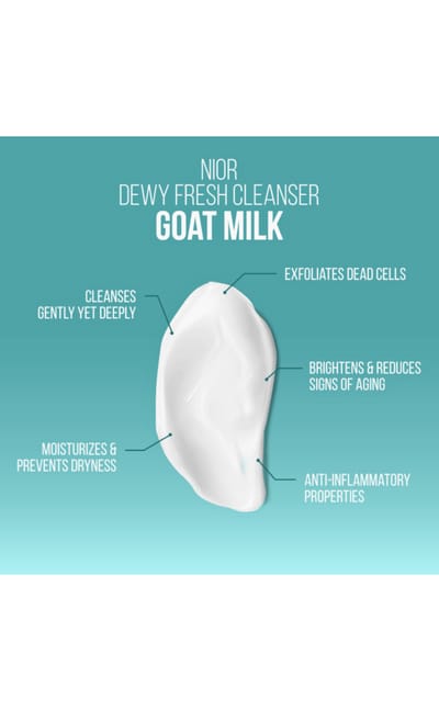 Nior Dewy Fresh Goat Milk Cleanser 100ml - Image 3