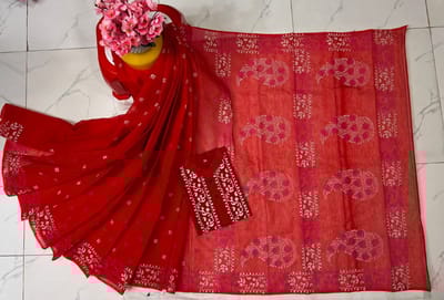 ব্লক প্রিন্ট কাপল সেট - Image 11