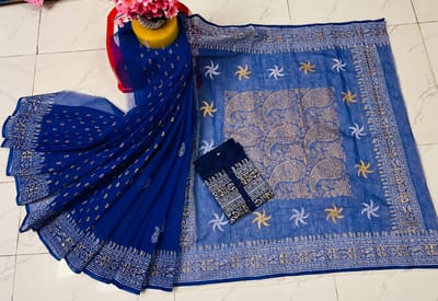 ব্লক প্রিন্ট কাপল সেট - Image 16