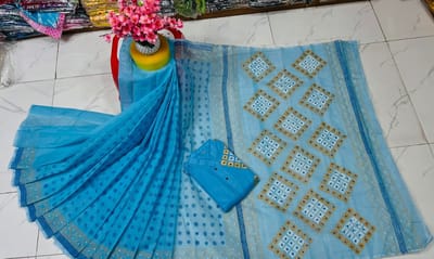 ব্লক প্রিন্ট কাপল সেট - Image 18