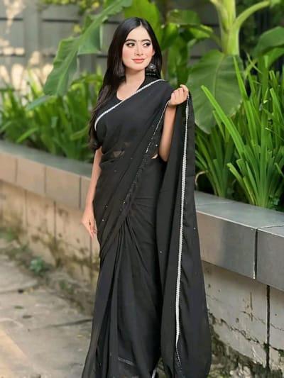 প্রিমিয়াম জর্জেট শাড়ি - Image 2