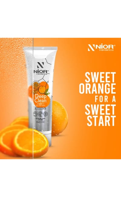 Nior Deep Clean Gel Face Wash Sweet Orange 100ml - Image 2