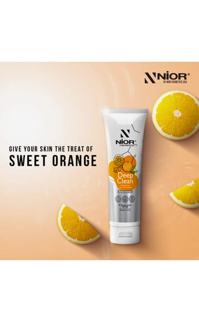 Nior Deep Clean Gel Face Wash Sweet Orange 100ml - Image 3