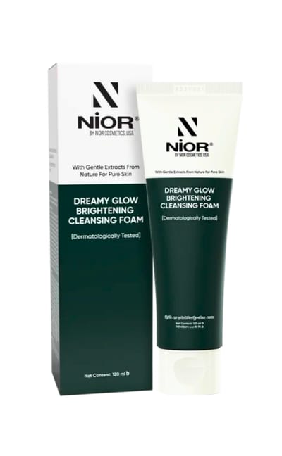 Nior Dreamy Glow Brightening Cleansing Foam 120ml - Image 6
