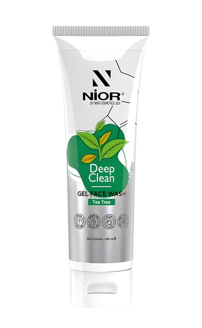 NIOR Deep Clean Gel Face Wash Tea-Tree 100ml - Image 1