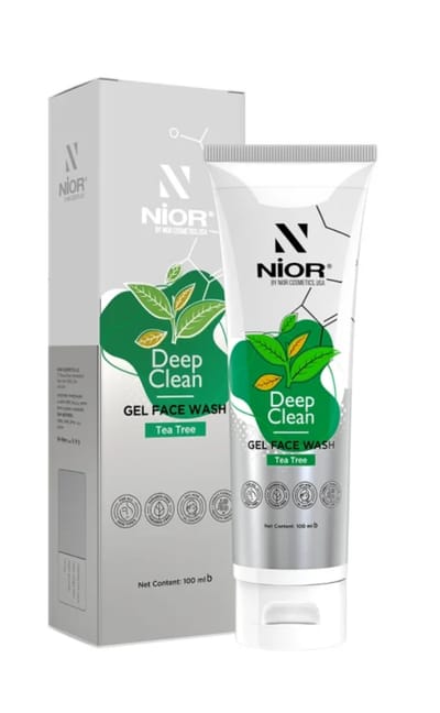 NIOR Deep Clean Gel Face Wash Tea-Tree 100ml - Image 4