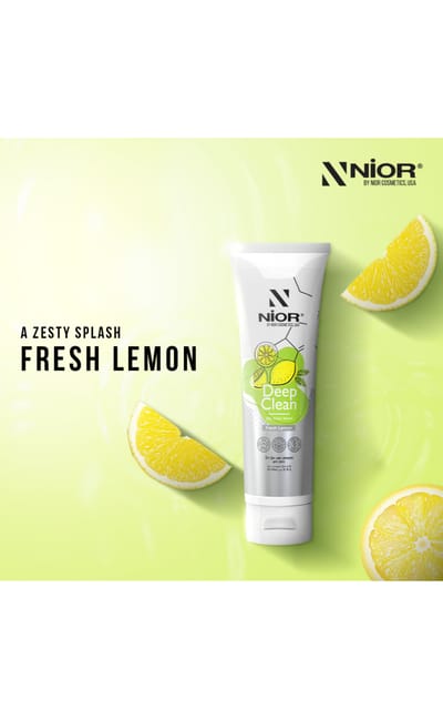 ।Nior Deep Clean Gel Face Wash Fresh Lemon 100ml - Image 2