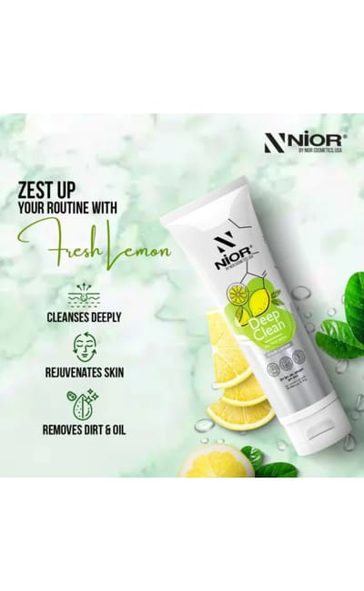 ।Nior Deep Clean Gel Face Wash Fresh Lemon 100ml - Image 3