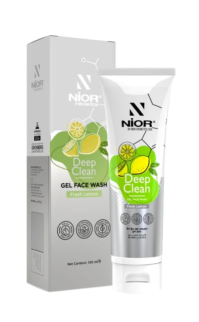 ।Nior Deep Clean Gel Face Wash Fresh Lemon 100ml - Image 4