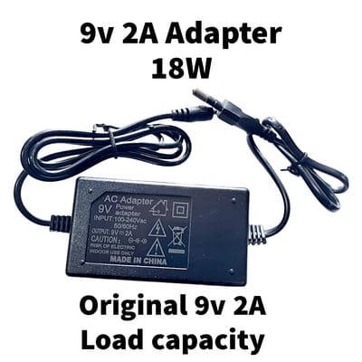 9V 2A 18W Max AC Adapter With Power Cord(Quality Product)