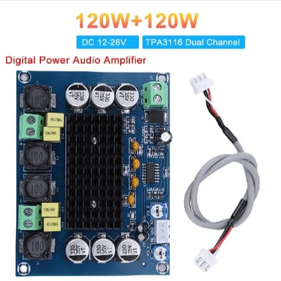 TPA3116D2 Dual-channel Stereo High Digital Audio Amplifier Board 2*120W XH-M543