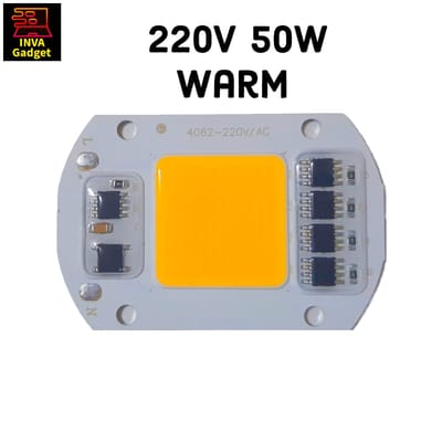 AC 220v Warm Led Light Chip 50w COB White Color Hight Bright