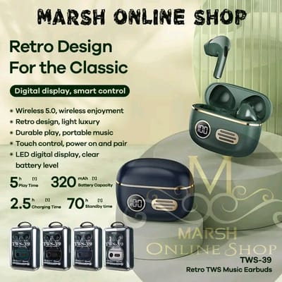 💥Remax TWS-39 Retro True Wireless Stereo Earphones