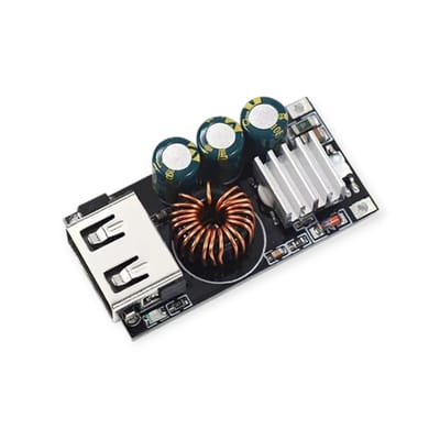 24W QC3.0 Fast Charger Step-Down Module Buck Converter | DC 5V–32V to USB for Mobile Phone Charging