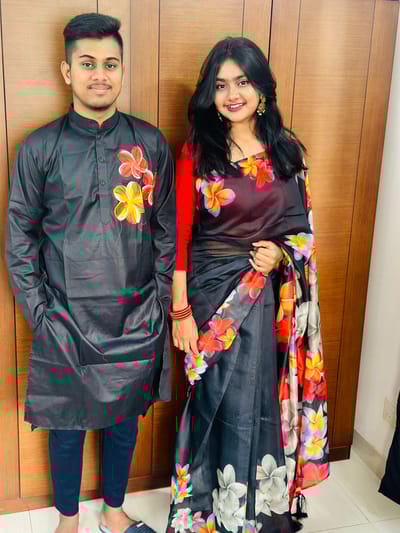 হ্যান্ড প্রিন্ট কাপল সেট - Image 3