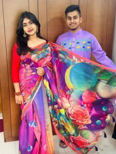 হ্যান্ড প্রিন্ট কাপল সেট - Image 4