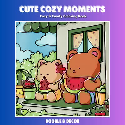Cute Cozy Moments - Coloring Books