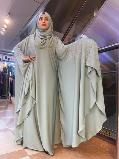Abaya Borka with Hijab - Image 5