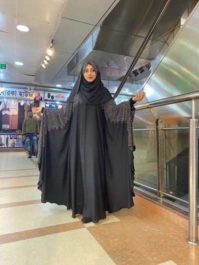 Abaya Borka with Hijab - Image 2