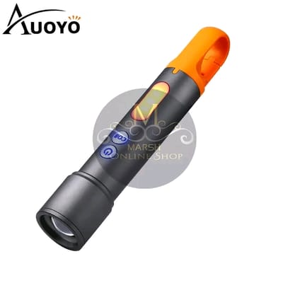 💥Auoyo Multifunctional COB Warning Zoomable Flashlight