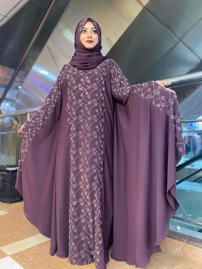 Abaya Borka with Hijab - Image 1
