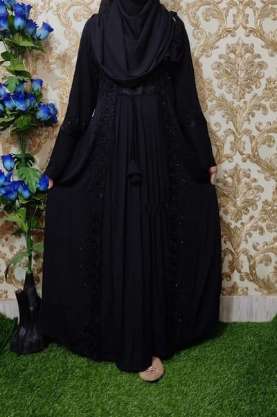 Embroidery Borka with Hijab - Image 2