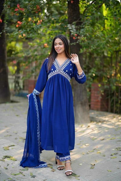 Aleya Cut Three Piece Suits