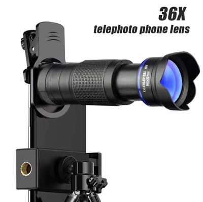 36X Telephoto Lens Mobile Phone Monocular Telescope With Phone Clip Suit Most Smartphones For Watching Competition Photorgaph