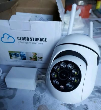 New, Cloud Storage Intelligent Camera, Security, Surveillance, High Reso, White.
