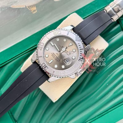 Rolex Yatch Master ||Silver Silver | AA+ Grade || With Rolex Mid Size Box