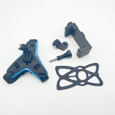 5 in 1 Full Face Chin Mount Holder - Helmet Chin Easily Mountable and Removable Mobile Mount or Holder for Motorcycle Helmet