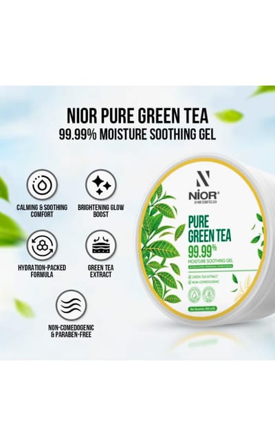 Nior Pure Green Tea 99.99% Moisture Soothing Gel 300ml - Image 2