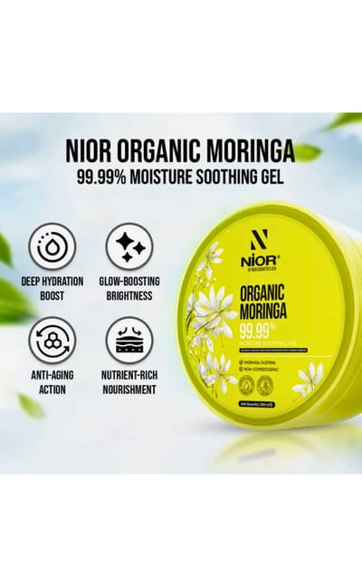 Nior Organic Moringa 99.99% Moisture Soothing Gel 300ml - Image 3